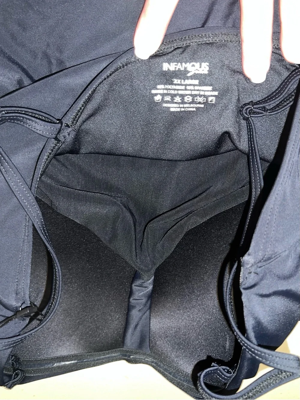 Infamous Swim Women's 2XL Black One-Piece Swimsuit - NWT - Picture 8 of 8